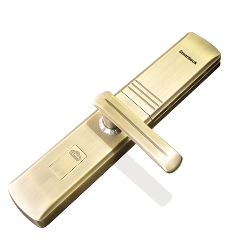 Golden sliding fingerprint lock