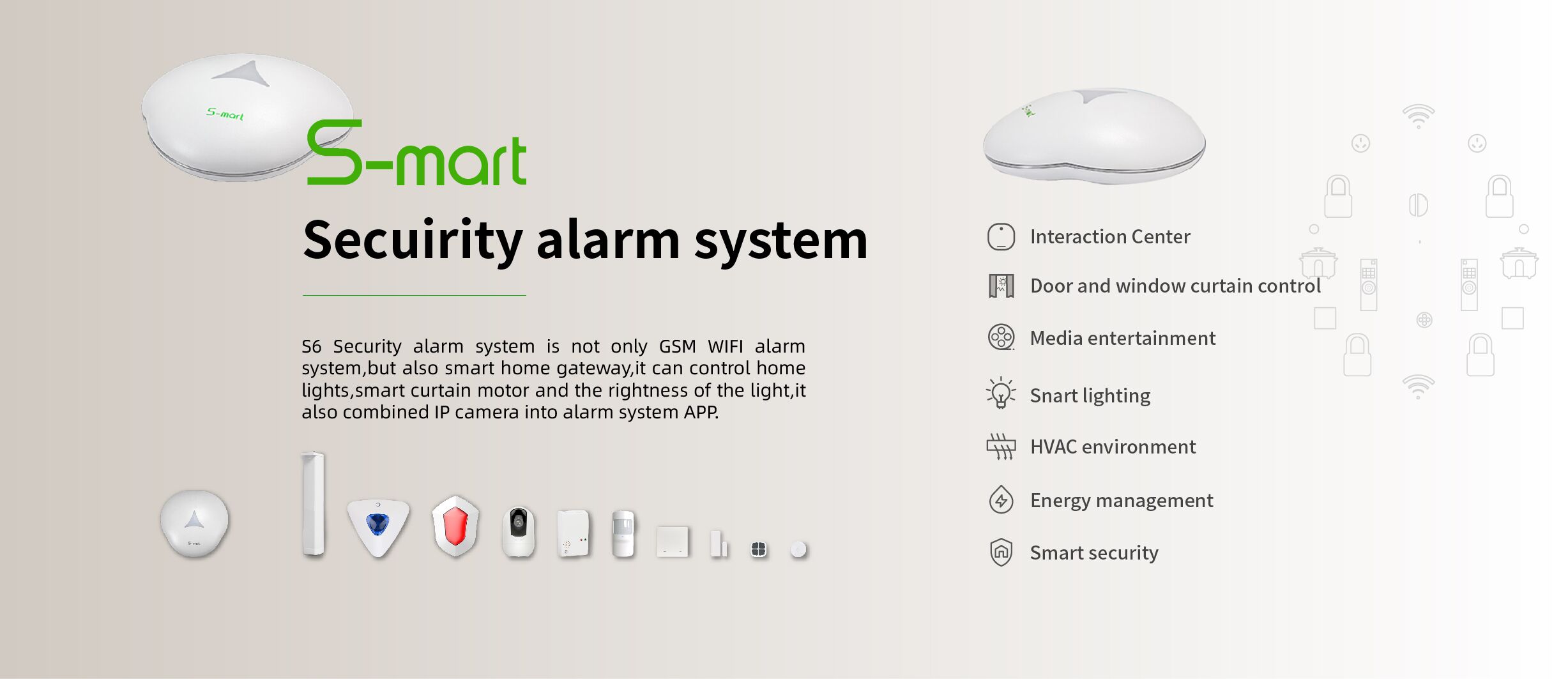 Wireless Smart home security alarm system with Lora Technology